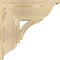 Ekena Millwork Thorton Traditional Rough Sawn Bracket w/ Offset Brace, Douglas Fir, 8"W x 18"D x 18"H BKT0806X18X18THR01RDF - alternate 2